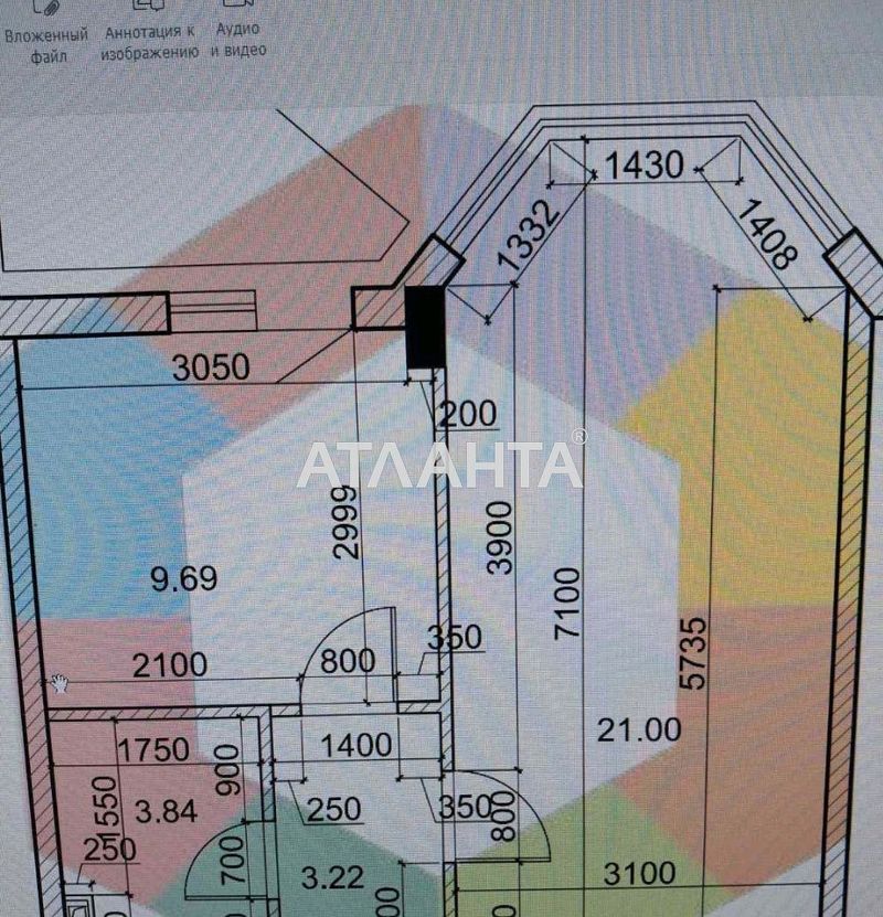 1-кімнатна квартира за адресою вул. Сахарова (площа 39 м²) - Atlanta.ua - фото 11