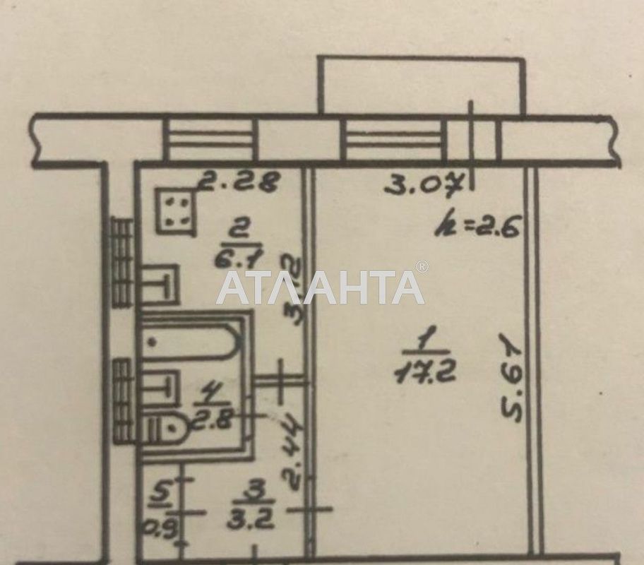 1-room apartment apartment by the address st. Pedagogicheskaya (area 30 m²) - Atlanta.ua - photo 4