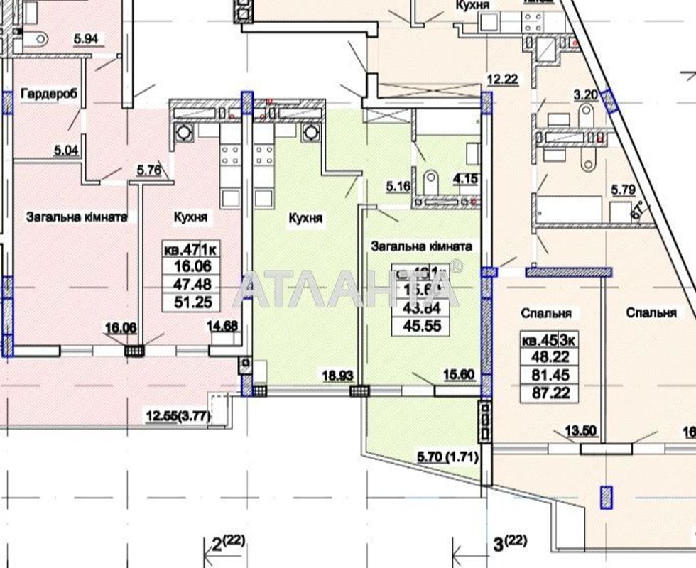 1-кімнатна квартира за адресою вул. Стуса (площа 45,6 м²) - Atlanta.ua - фото 7