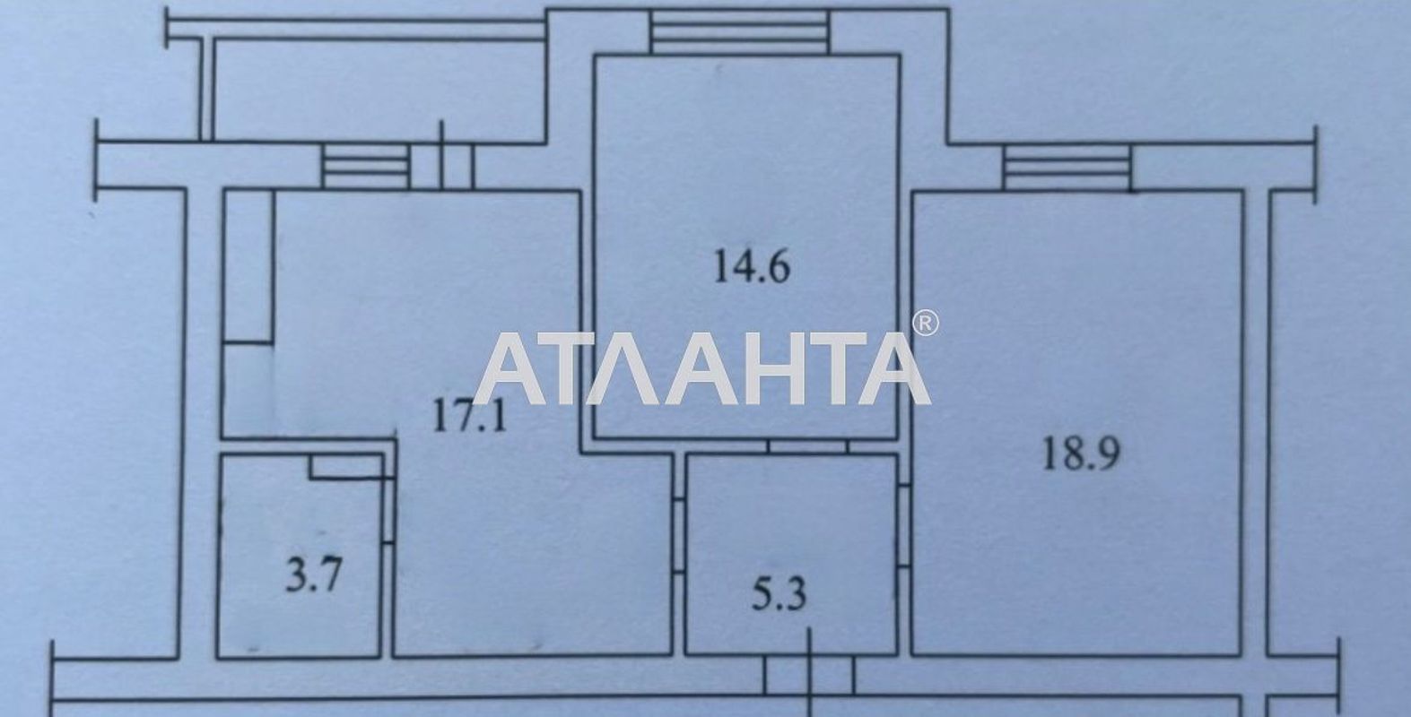 3-rooms apartment apartment by the address st. Tramvaynaya (area 62 m²) - Atlanta.ua - photo 10