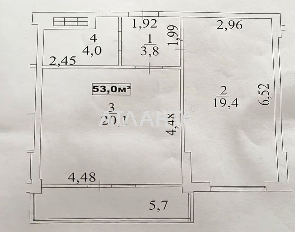 1-room apartment apartment by the address st. 7 km ovidiopolskoy dor (area 53 m²) - Atlanta.ua - photo 18