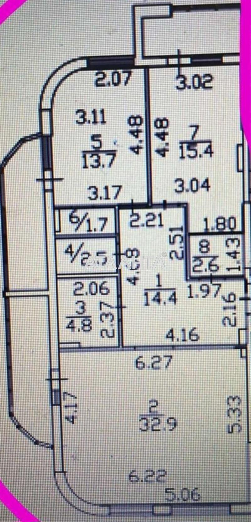 1-кімнатна квартира за адресою вул. Вільямса ак. (площа 95 м²) - Atlanta.ua - фото 3