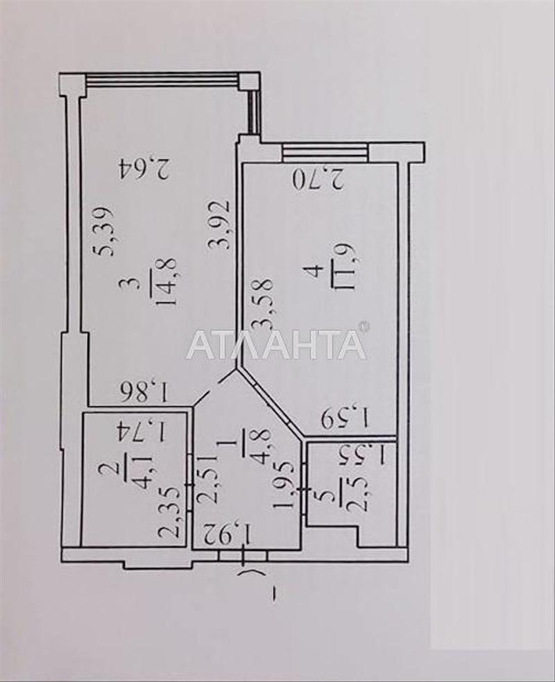 1-room apartment apartment by the address st. Vilyamsa ak (area 38,2 m²) - Atlanta.ua - photo 16