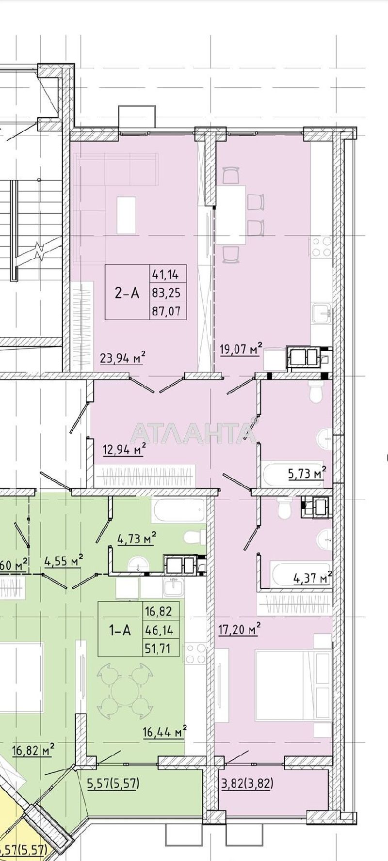 2-rooms apartment apartment by the address st. Franko Ivana (area 83,9 m²) - Atlanta.ua - photo 5