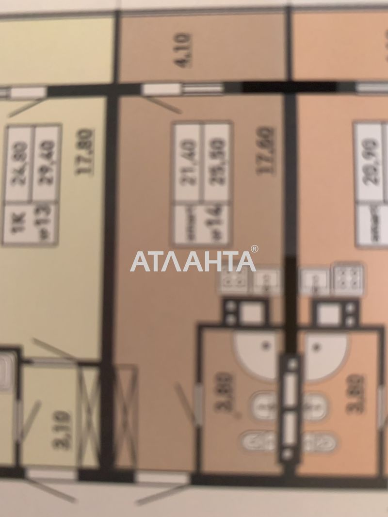 1-кімнатна квартира за адресою вул. Пішонівська (площа 25,5 м²) - Atlanta.ua - фото 2