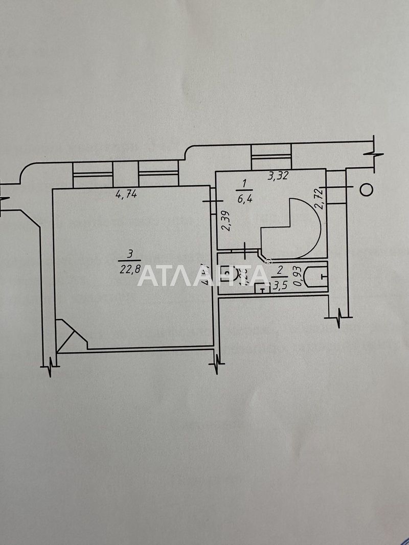 2-rooms apartment apartment by the address st. Sofievskaya Korolenko (area 71,1 m²) - Atlanta.ua - photo 9