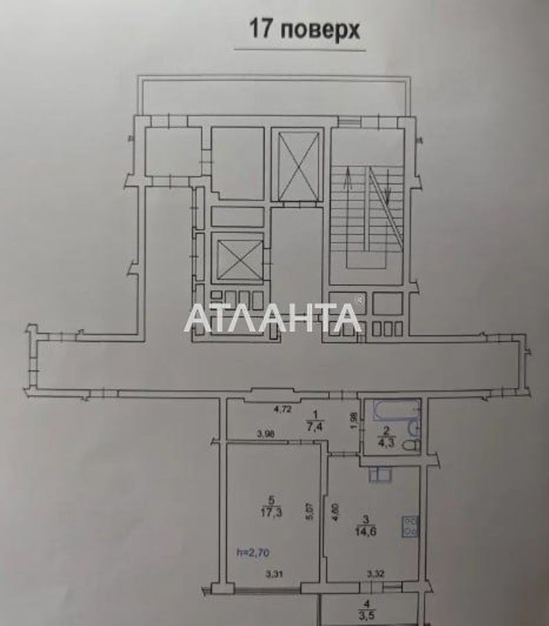 1-комнатная квартира по адресу ул. Багговутовская (площадь 47 м²) - Atlanta.ua - фото 8