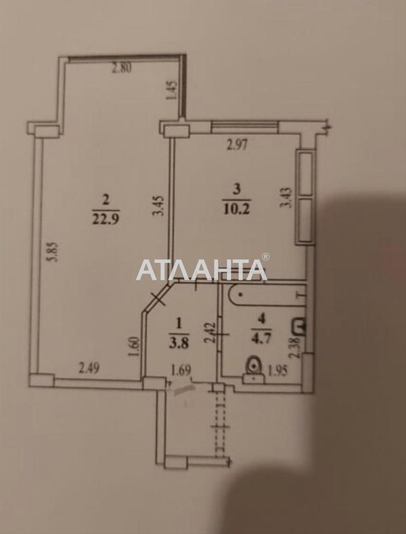 1-room apartment apartment by the address st. Bocharova gen (area 42 m²) - Atlanta.ua - photo 3