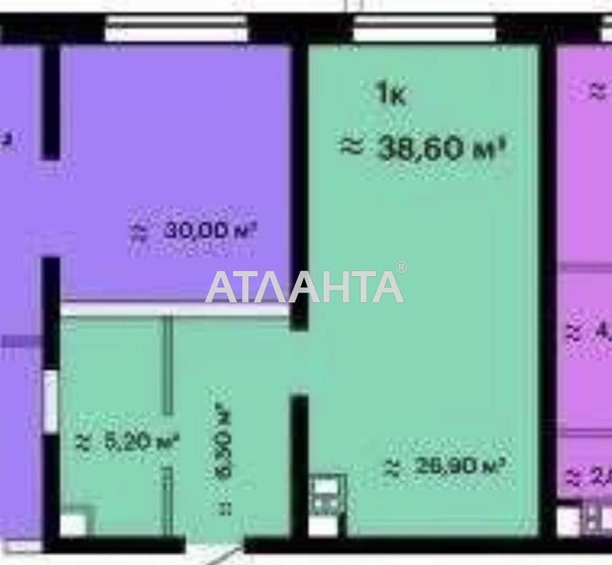 1-комнатная квартира по адресу ул. Литературная (площадь 39 м²) - Atlanta.ua - фото 8