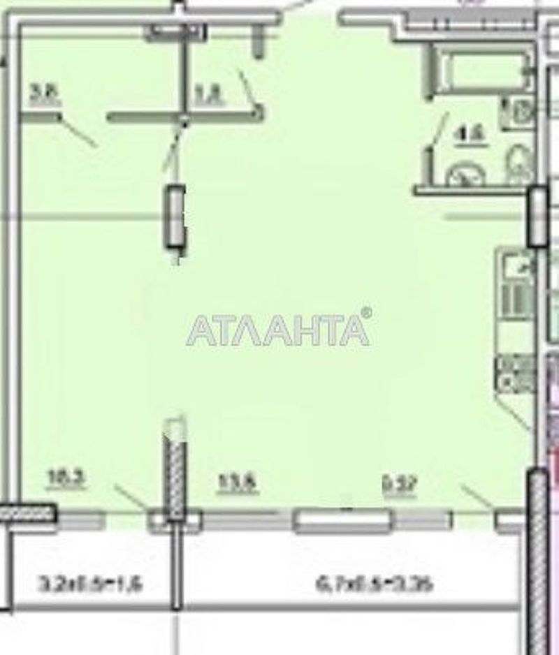 2-rooms apartment apartment by the address st. Pedagogicheskaya (area 72,8 m²) - Atlanta.ua - photo 2