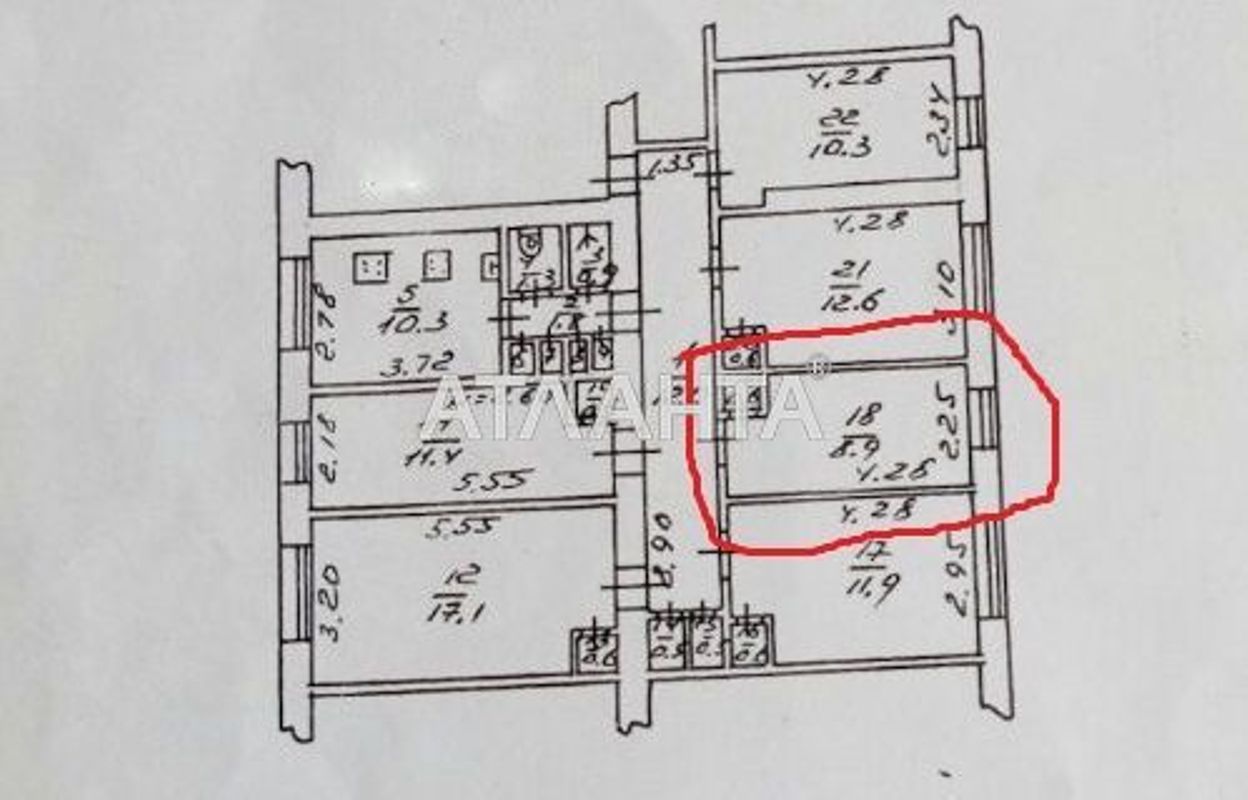 Коммунальная квартира по адресу ул. Новикова (площадь 10 м²) - Atlanta.ua - фото 10