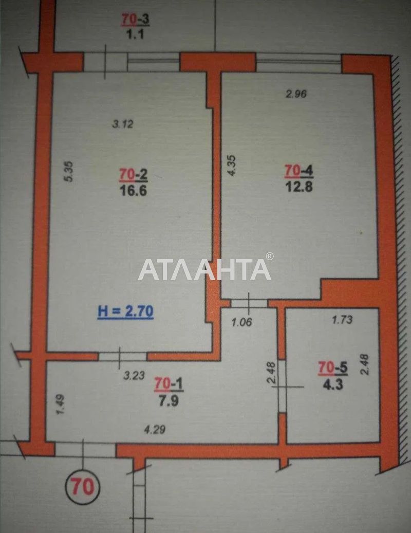 1-room apartment apartment by the address st. Ternopolskaya ul (area 43 m²) - Atlanta.ua - photo 10