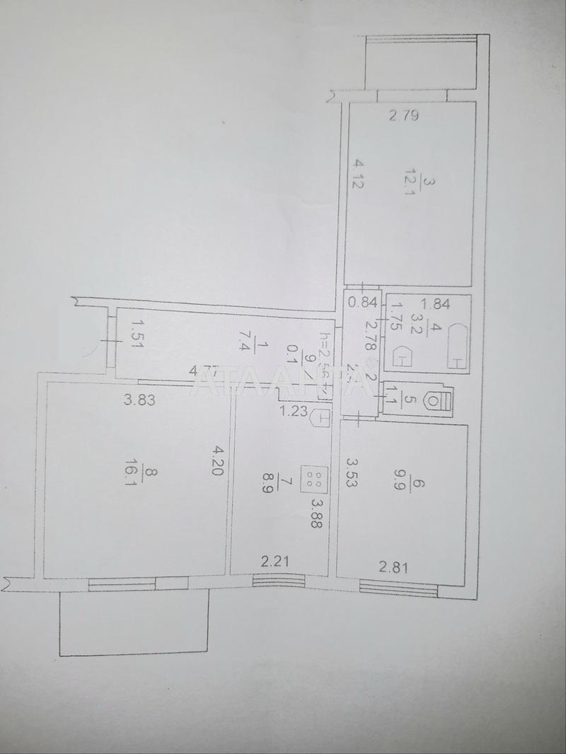 3-rooms apartment apartment by the address st. Lazurnaya Gaydara bul (area 65,4 m²) - Atlanta.ua - photo 6