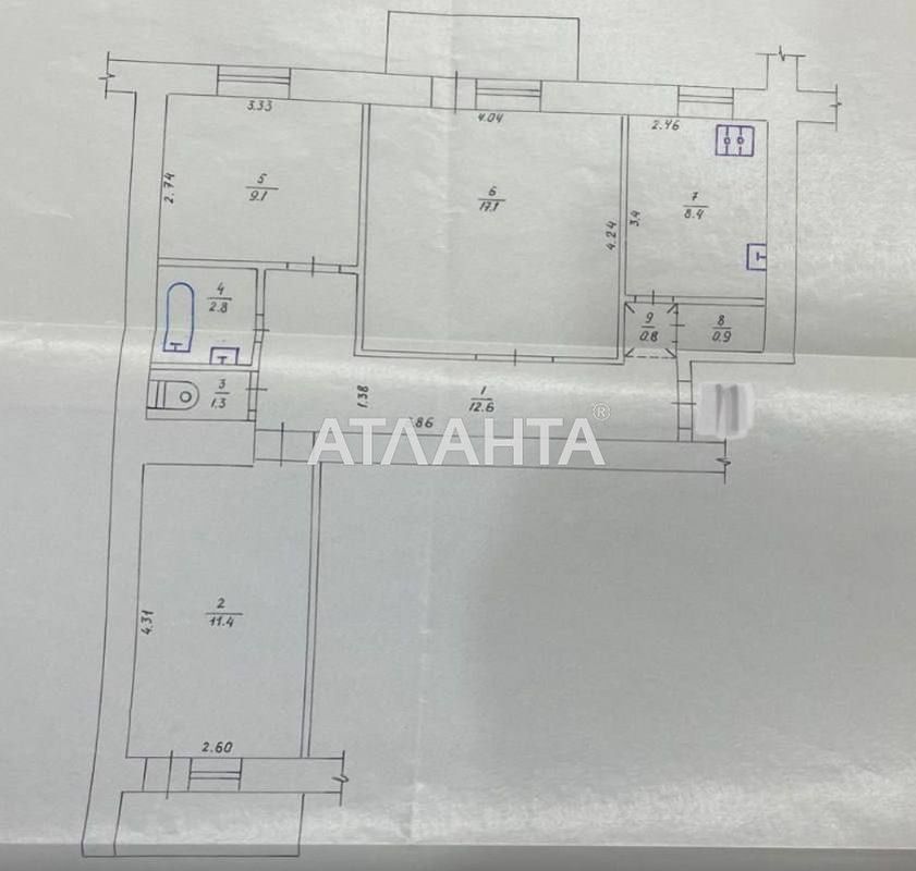 3-комнатная квартира по адресу ул. Ивана Николайчука (площадь 64,5 м²) - Atlanta.ua - фото 10