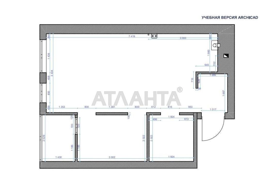 1-room apartment apartment by the address st. Geroev Maydana (area 38 m²) - Atlanta.ua - photo 10