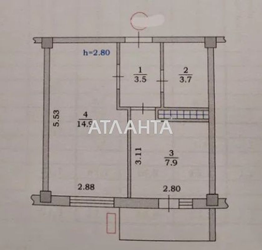 1-комнатная квартира по адресу ул. Вильямса ак. (площадь 31 м²) - Atlanta.ua - фото 16