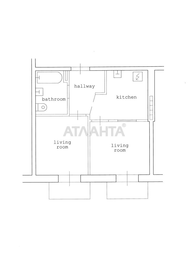 1-комнатная квартира по адресу ул. Инглези (площадь 32,9 м²) - Atlanta.ua - фото 7