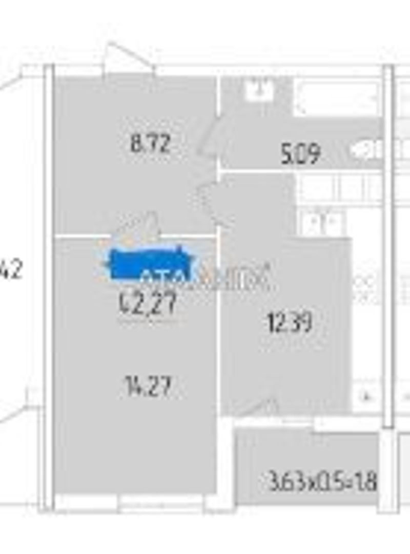 1-room apartment apartment by the address st. Krasnova (area 42 m²) - Atlanta.ua - photo 6