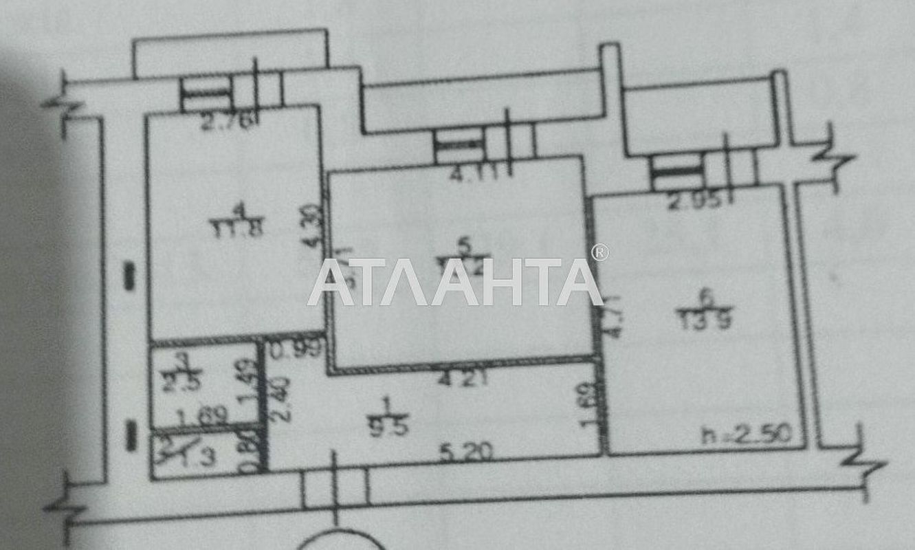 2-кімнатна квартира за адресою вул. Бочарова ген. (площа 58,2 м²) - Atlanta.ua - фото 7