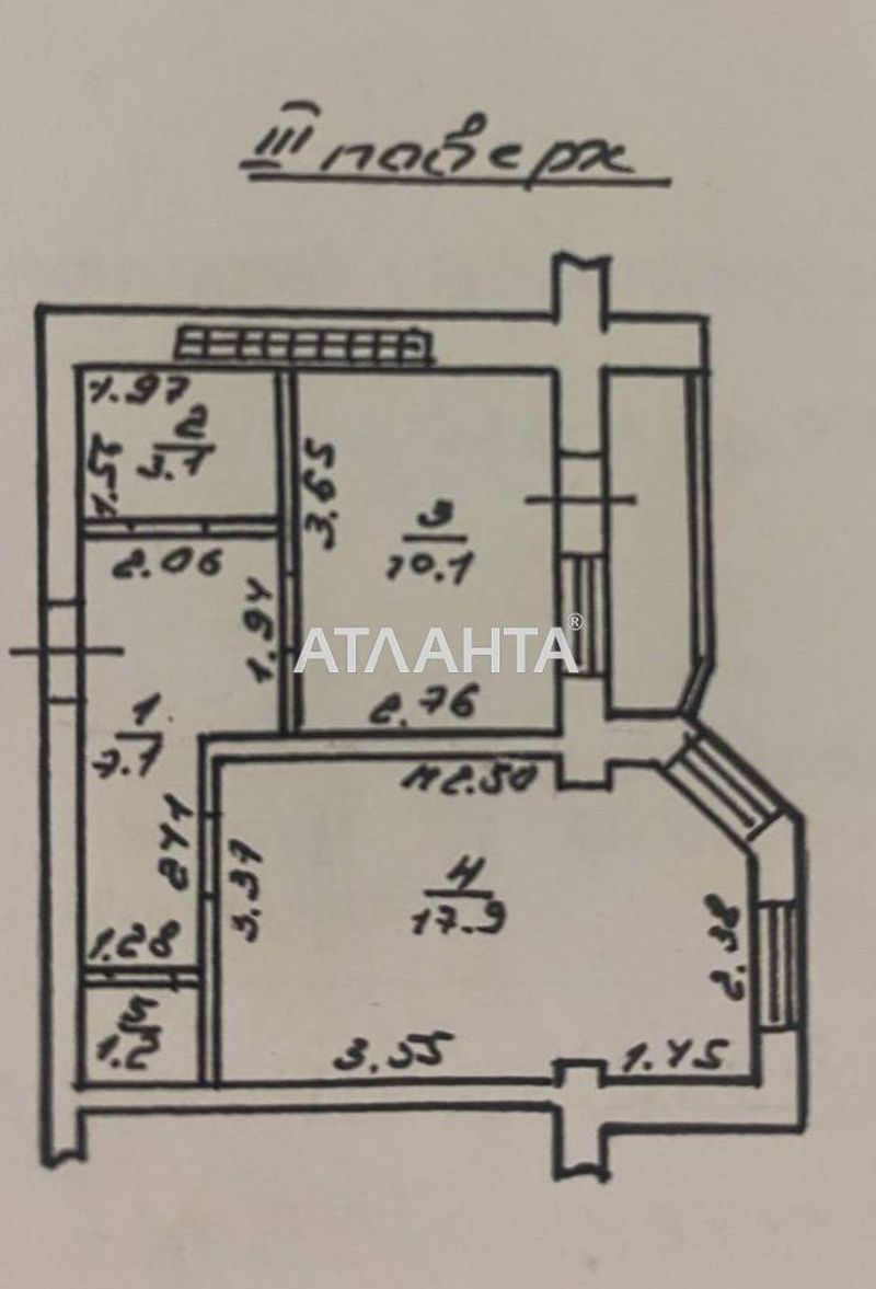 1-комнатная квартира по адресу ул. Высоцкого (площадь 42 м²) - Atlanta.ua - фото 10