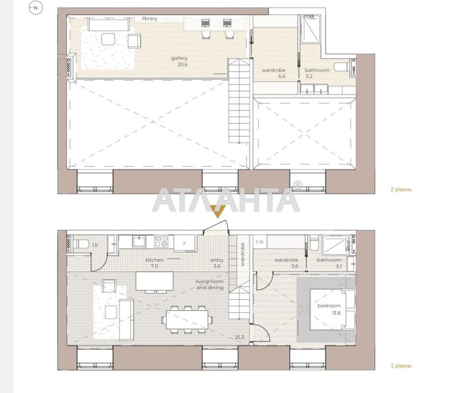 1-комнатная квартира по адресу ул. Гоголя (площадь 90,3 м²) - Atlanta.ua - фото 3