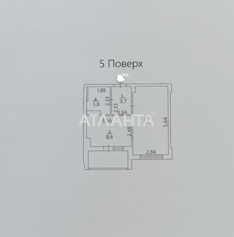 1-room apartment apartment by the address st. Evropeyskaya (area 34,1 m²) - Atlanta.ua - photo 17