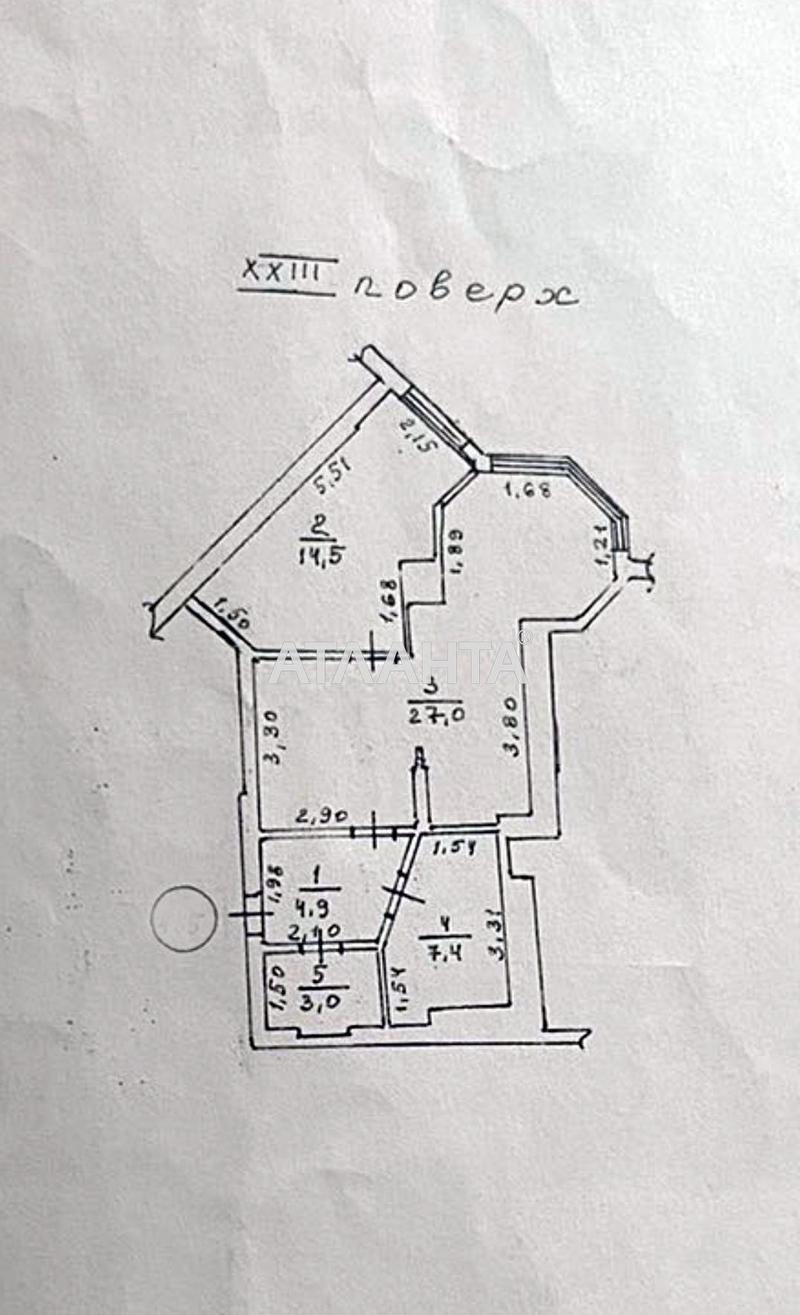 1-комнатная квартира по адресу ул. Среднефонтанская (площадь 57 м²) - Atlanta.ua - фото 6