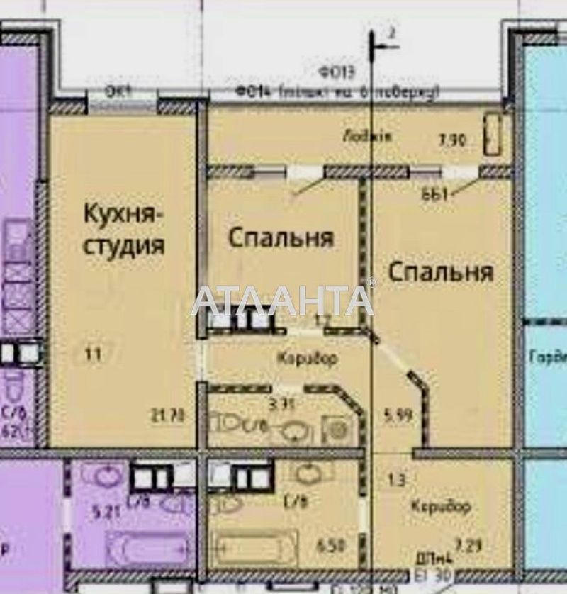 2-кімнатна квартира за адресою вул. Проспект Шевченка (площа 80 м²) - Atlanta.ua - фото 19