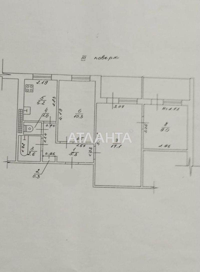 3-комнатная квартира по адресу Больничный пер. (площадь 123,4 м²) - Atlanta.ua - фото 21