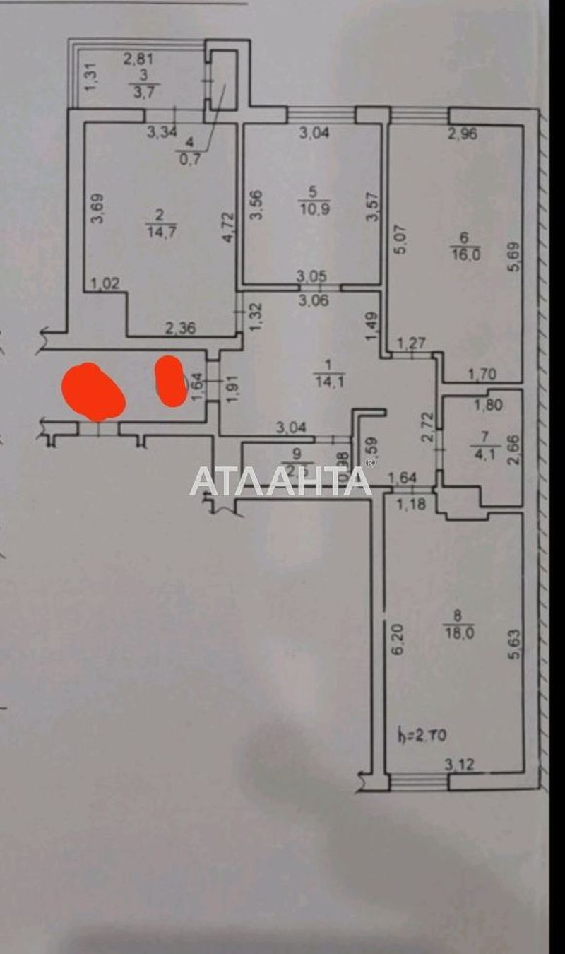 3-rooms apartment apartment by the address st. Ugorska (area 85 m²) - Atlanta.ua - photo 12