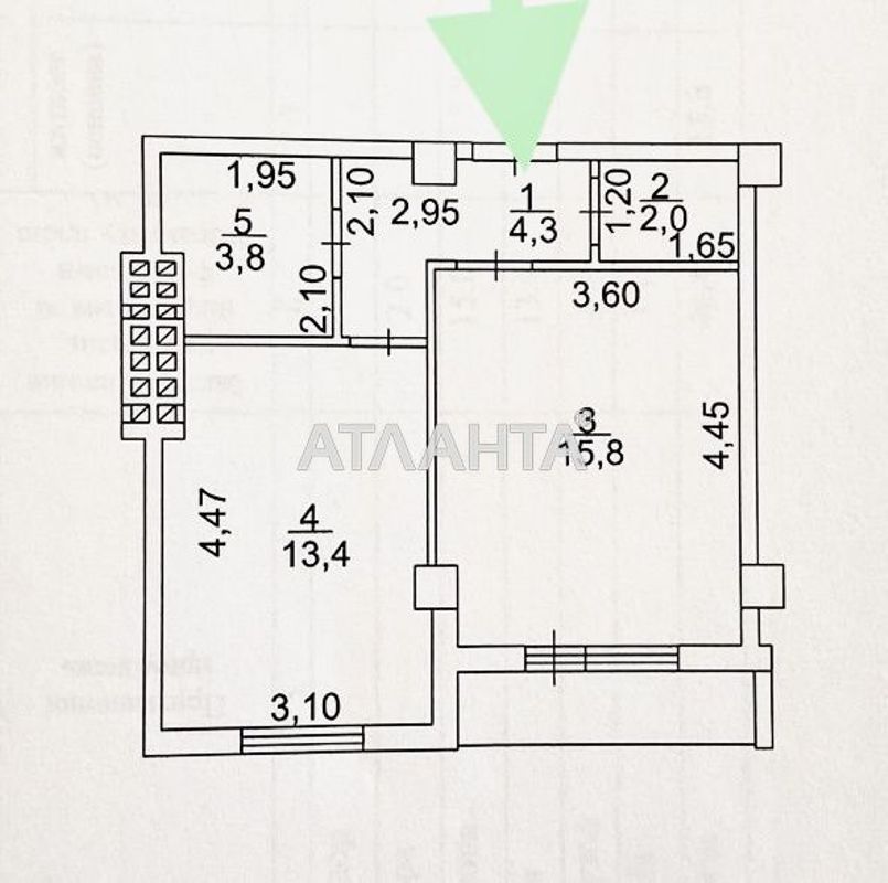1-room apartment apartment by the address st. Novoselskogo Ostrovidova (area 40,5 m²) - Atlanta.ua - photo 11