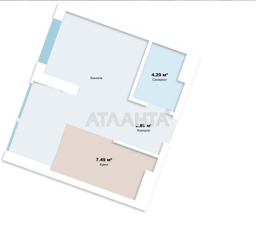 1-комнатная квартира по адресу ул. Ивана Выговского (площадь 48 м²) - Atlanta.ua - фото 12