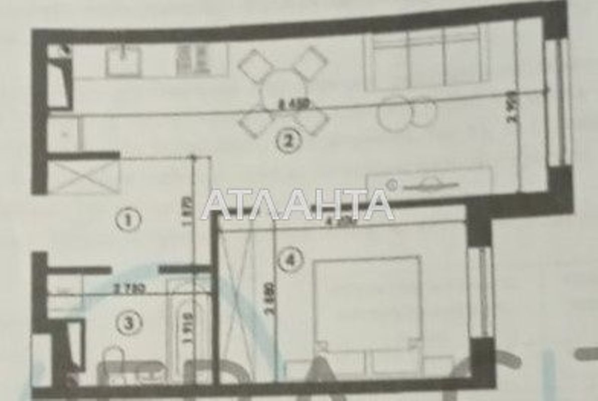 1-room apartment apartment by the address st. Chekhova (area 42,6 m²) - Atlanta.ua - photo 10