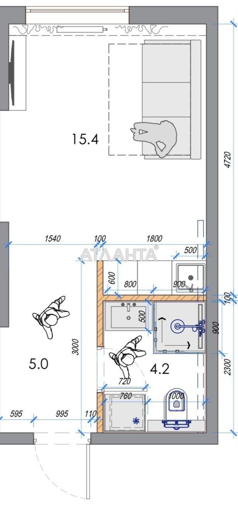Коммерческая недвижимость по адресу ул. Литературная (площадь 20 м²) - Atlanta.ua - фото 4