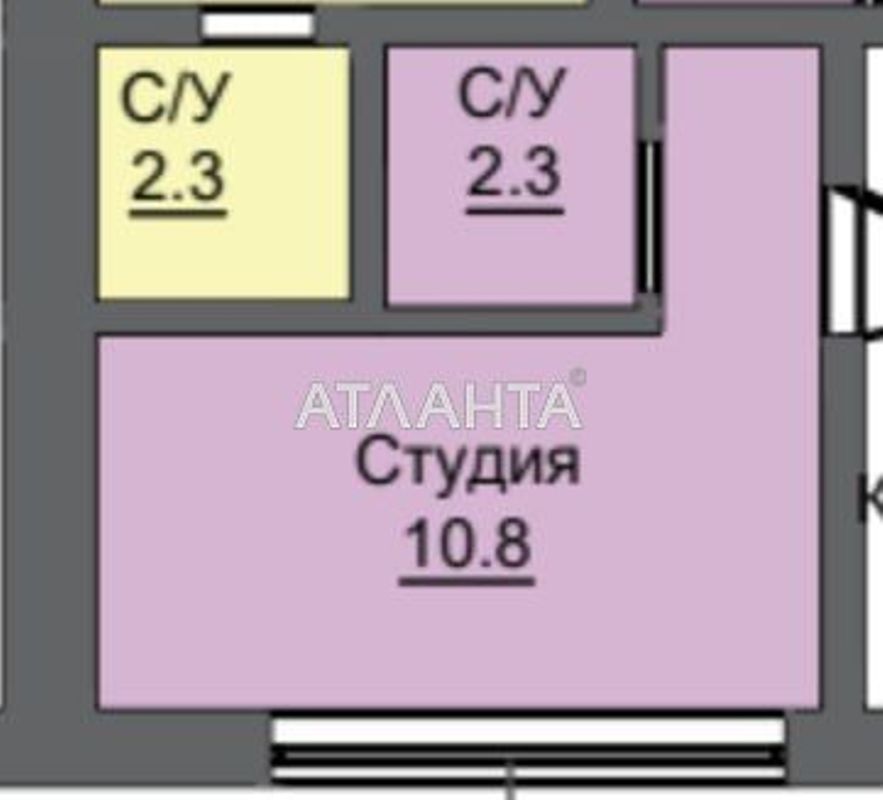 1-room apartment apartment by the address st. Stroitelnyy per (area 13,1 m²) - Atlanta.ua - photo 7