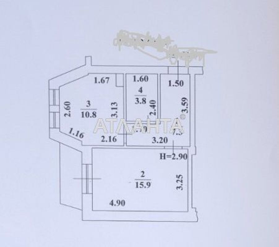 1-кімнатна квартира за адресою вул. Тульська (площа 38,7 м²) - Atlanta.ua - фото 5