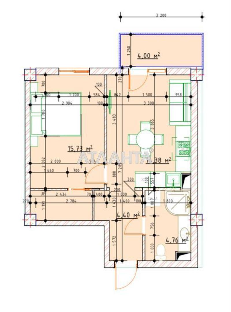 1-комнатная квартира по адресу ул. Карантинная (площадь 42 м²) - Atlanta.ua - фото 9
