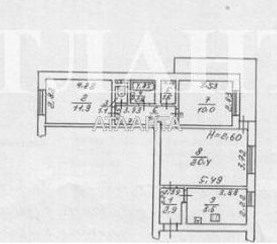 3-rooms apartment apartment by the address st. Zabolotnogo ak (area 68 m²) - Atlanta.ua - photo 12