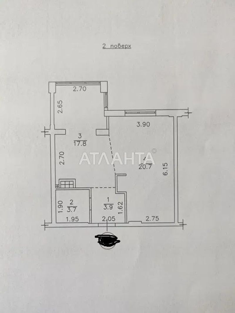 2-rooms apartment apartment by the address st. Stroitelnaya (area 46,1 m²) - Atlanta.ua - photo 18