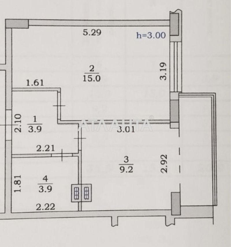 1-room apartment apartment by the address st. Vannyy per (area 37,5 m²) - Atlanta.ua - photo 6