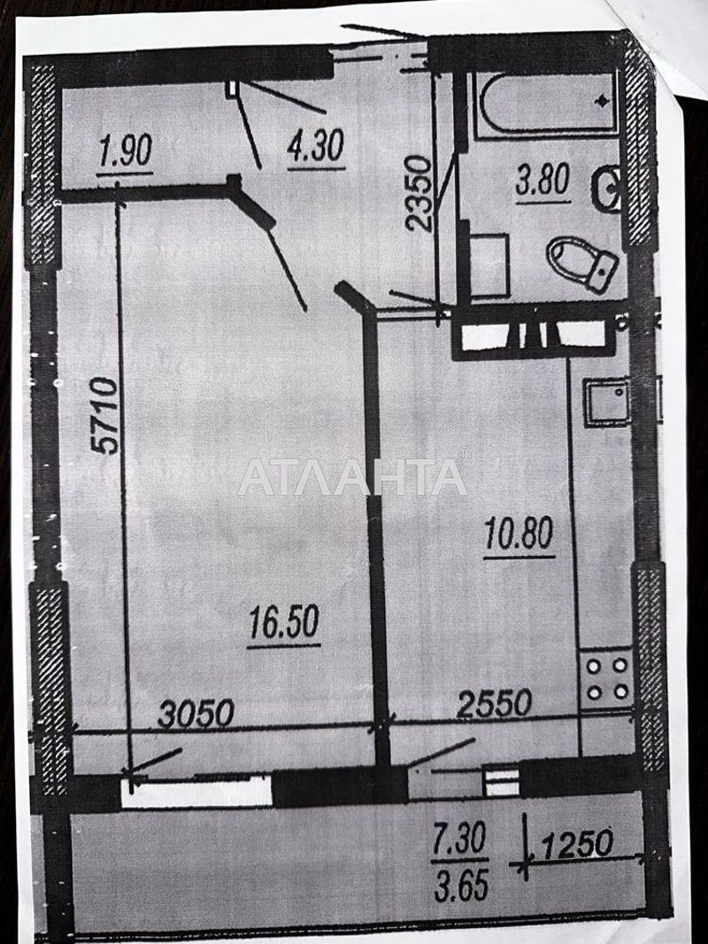 1-room apartment apartment by the address st. Prokhorovskaya Khvorostina (area 45 m²) - Atlanta.ua - photo 5