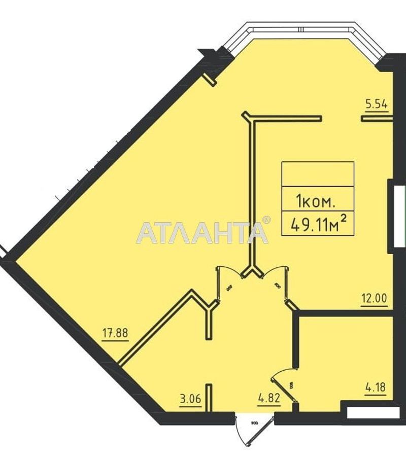 1-комнатная квартира по адресу ул. Дача Ковалевского (площадь 49 м²) - Atlanta.ua - фото 5