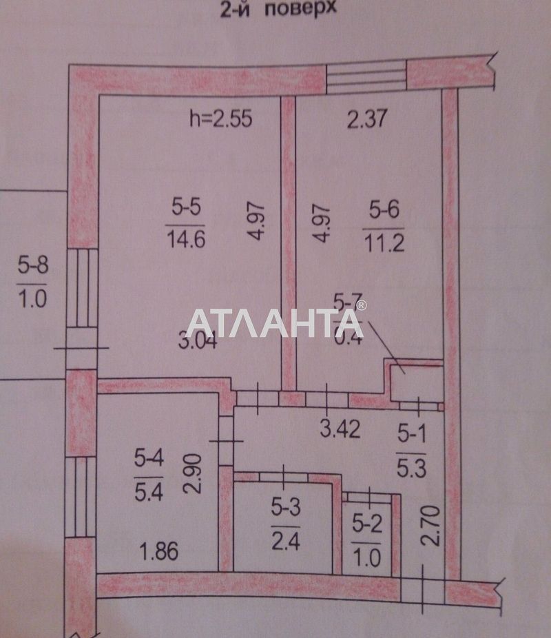 2-rooms apartment apartment by the address st. Zheleznodorozhnaya (area 38,3 m²) - Atlanta.ua - photo 11