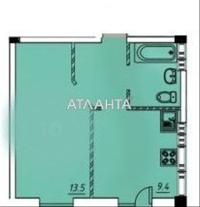 1-кімнатна квартира за адресою вул. Інглезі (площа 31 м²) - Atlanta.ua - фото 12