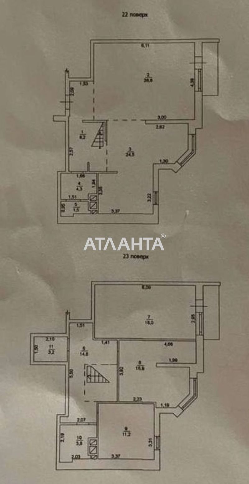 Багатокімнатна квартира за адресою вул. Жаботинського (площа 140 м²) - Atlanta.ua - фото 28