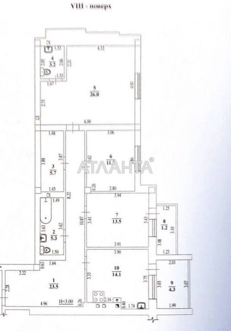 2-rooms apartment apartment by the address st. Milanskaya (area 106 m²) - Atlanta.ua - photo 13