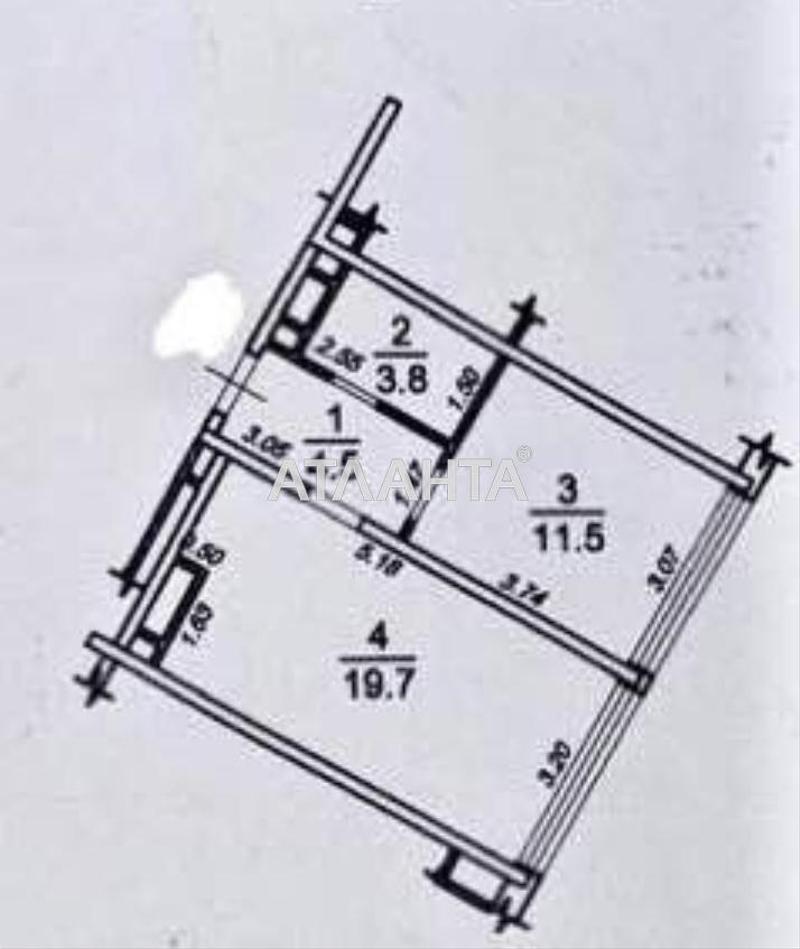 1-комнатная квартира по адресу ул. Каманина (площадь 39,2 м²) - Atlanta.ua - фото 22
