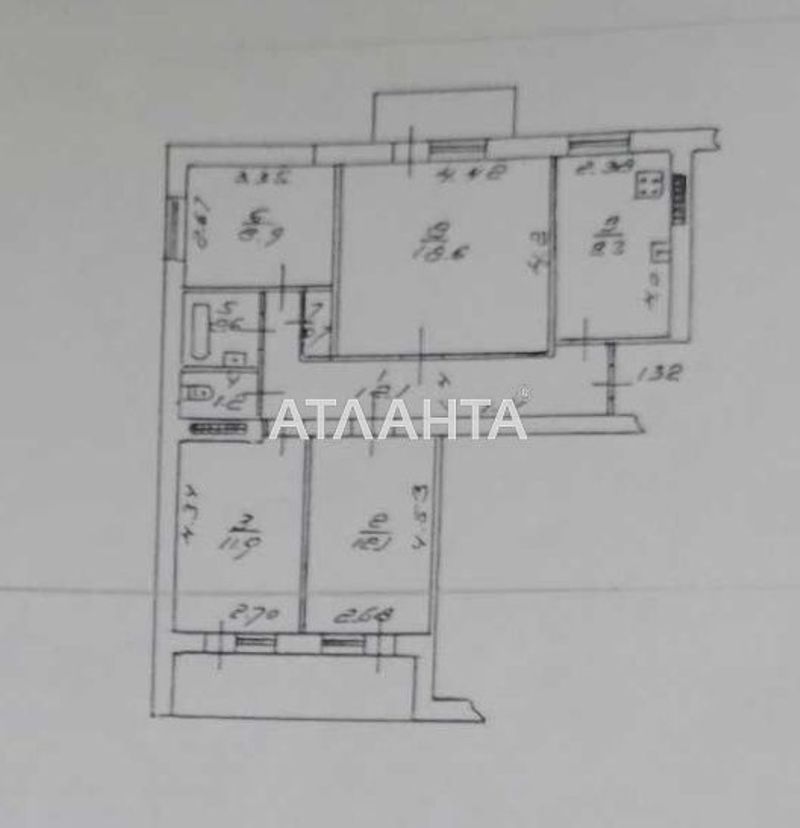 4+-rooms apartment apartment by the address st. Komitetskaya Zagubanskogo (area 82 m²) - Atlanta.ua - photo 2