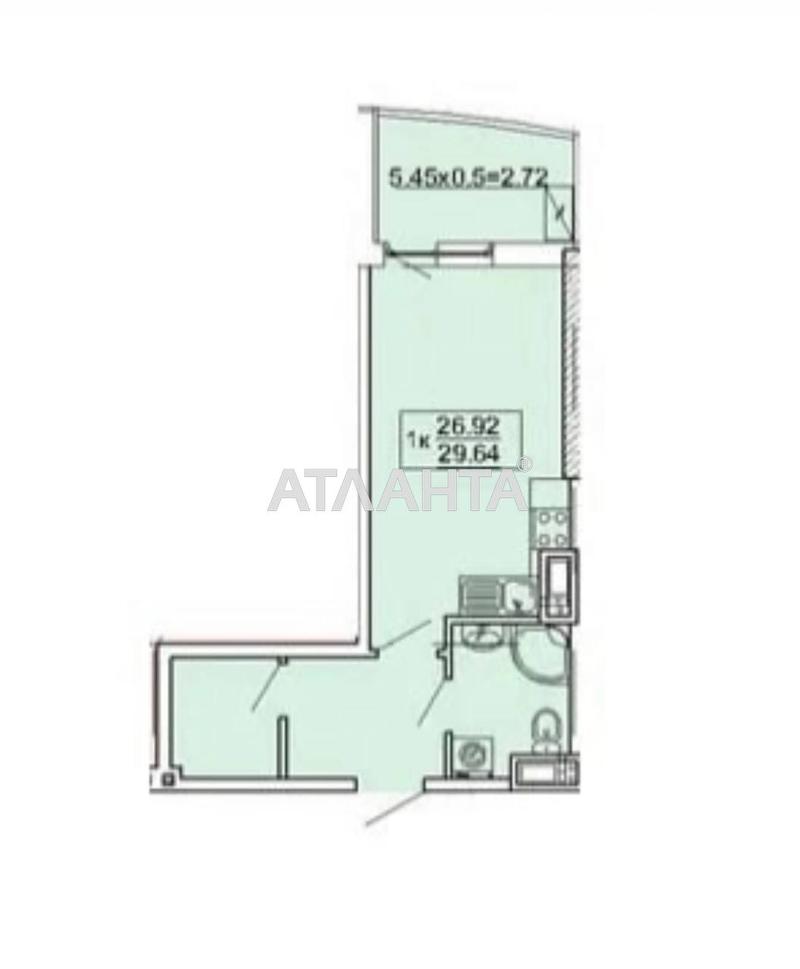 1-кімнатна квартира за адресою Кордонний пров. (площа 30 м²) - Atlanta.ua - фото 16