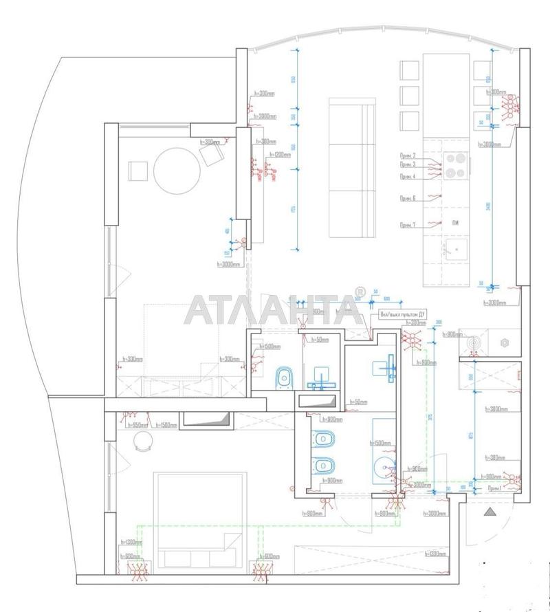 3-комнатная квартира по адресу Кордонный пер. (площадь 93,3 м²) - Atlanta.ua - фото 19